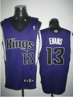 Basketball Jersey Inspired By Legends-Kings 13 Evans Purple Basketball Jerseys