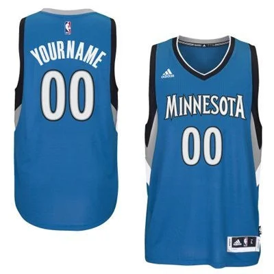 Basketball Jersey Slim Fit-Minnesota Timberwolves Blue Men's Customize New Rev 30 Basketball Jersey