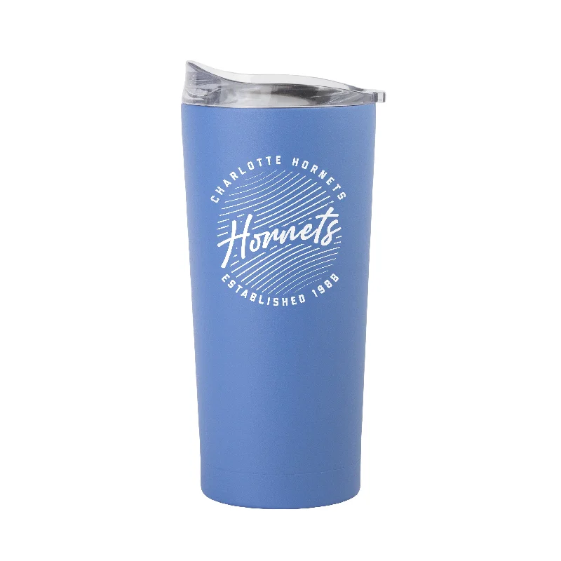 Team Mug Lightweight And Sturdy-Charlotte Hornets 20oz Retro Script Arctic Powder Coat Tumbler