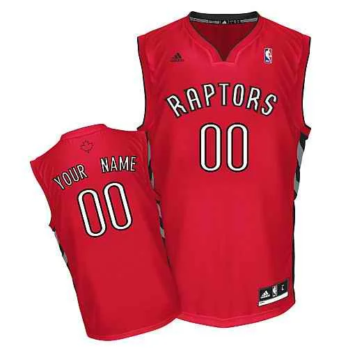 Basketball Jersey For Valentine's Day-Toronto Raptors New Custom red Road Basketball Jersey