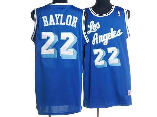 Basketball Jersey UV Protection-Lakers 22 Baylor M&N Blue Basketball Jerseys