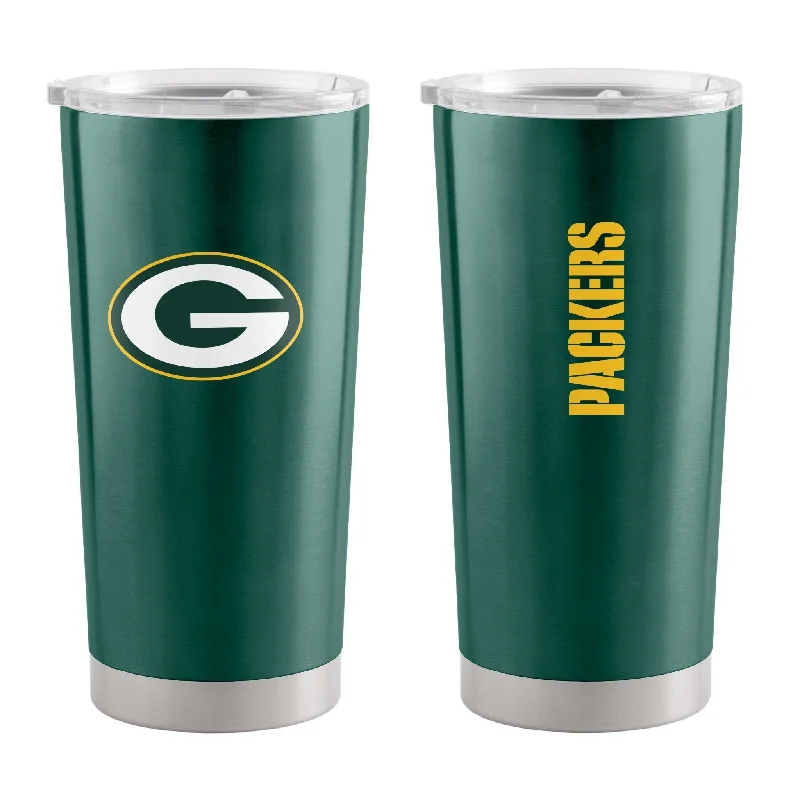 Team Mug With Monogram-Green Bay Packers Gameday Stainless 20oz Tumbler