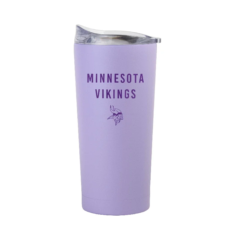 Team Mug With 3D Print-Minnesota Vikings 20oz Tonal Lavender Powder Coat Tumbler