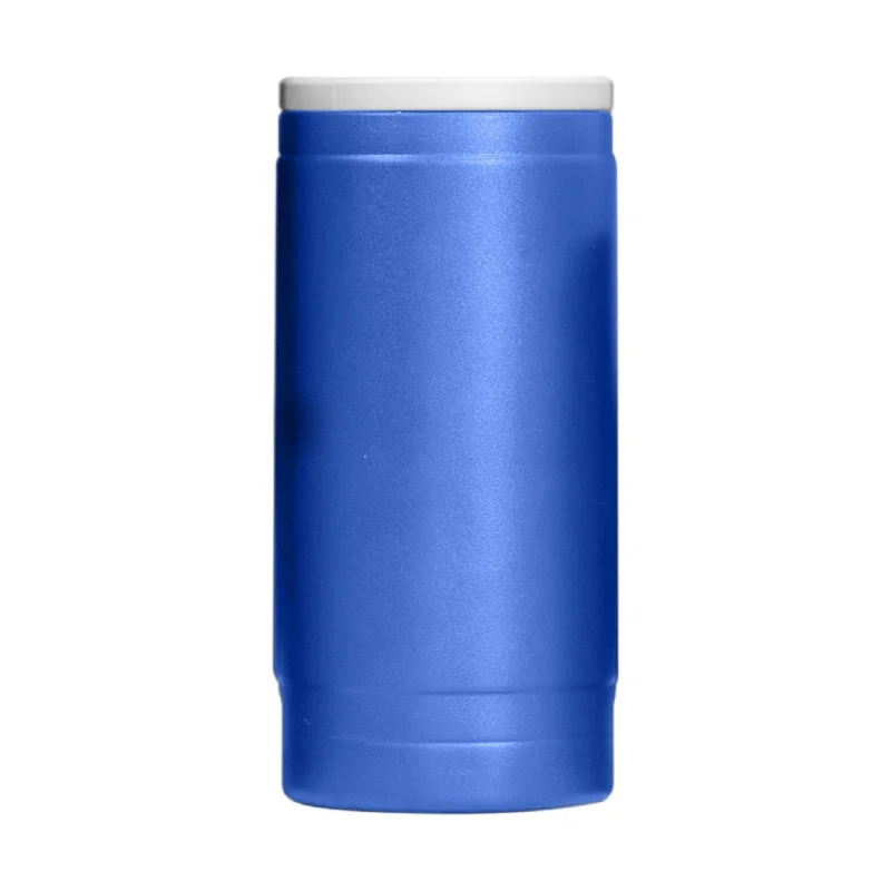 Team Mug New Arrival-Plain Royal 12oz Powder Coat Slim Can Coolie