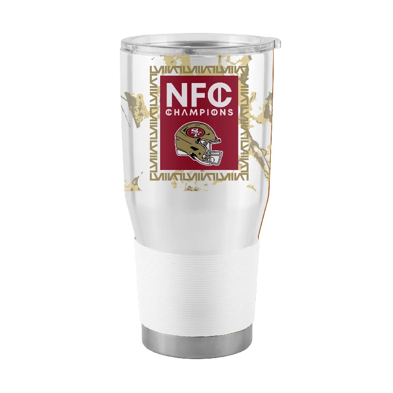 Team Mug With Funny Quotes-San Francisco 49ers 30oz NFC Conference Champs Stainless Tumbler