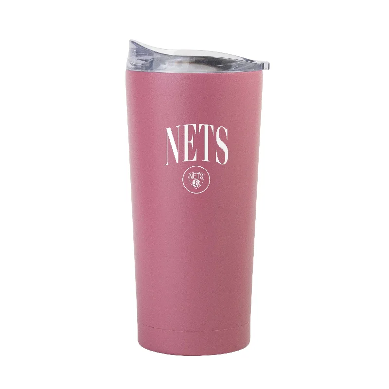 Team Mug Best For Branding-Brooklyn Nets 20oz Cinch Berry Powder Coat Tumbler