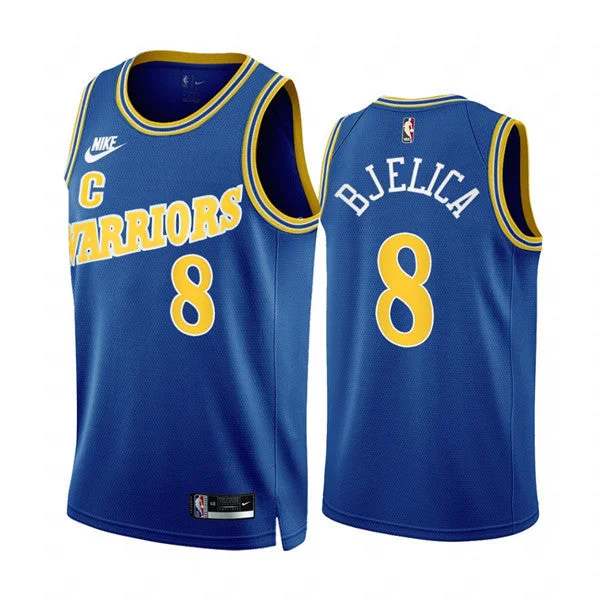 Basketball Jersey Basketball Enthusiasts-Men's Golden State Warriors #8 Nemanja Bjelica 2022/23 Royal Classic Edition Stitched Basketball Basketball Jersey