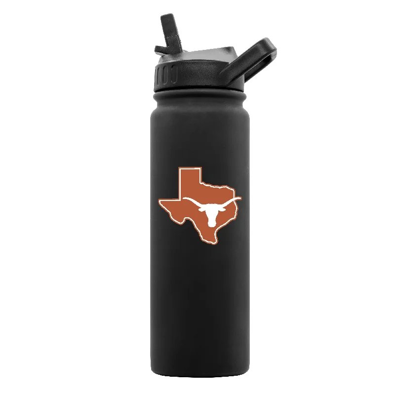 Team Mug Sublimation Print-Texas 24oz Black Soft Touch Dbl Wall Btl