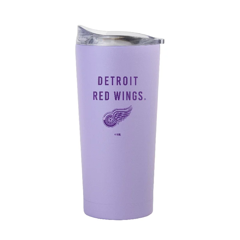 Team Mug For Corporate Branding-Detroit Red Wings 20oz Tonal Lavender Powder Coat Tumbler