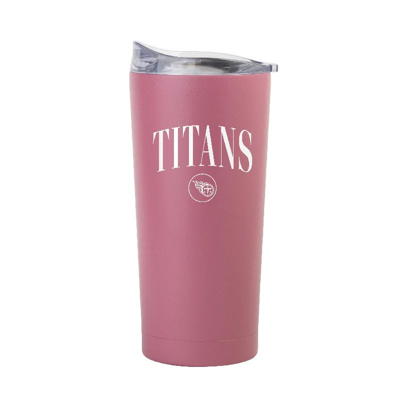 Team Mug With Minimalist Design-Tennessee Titans 20oz Cinch Berry Powder Coat Tumbler