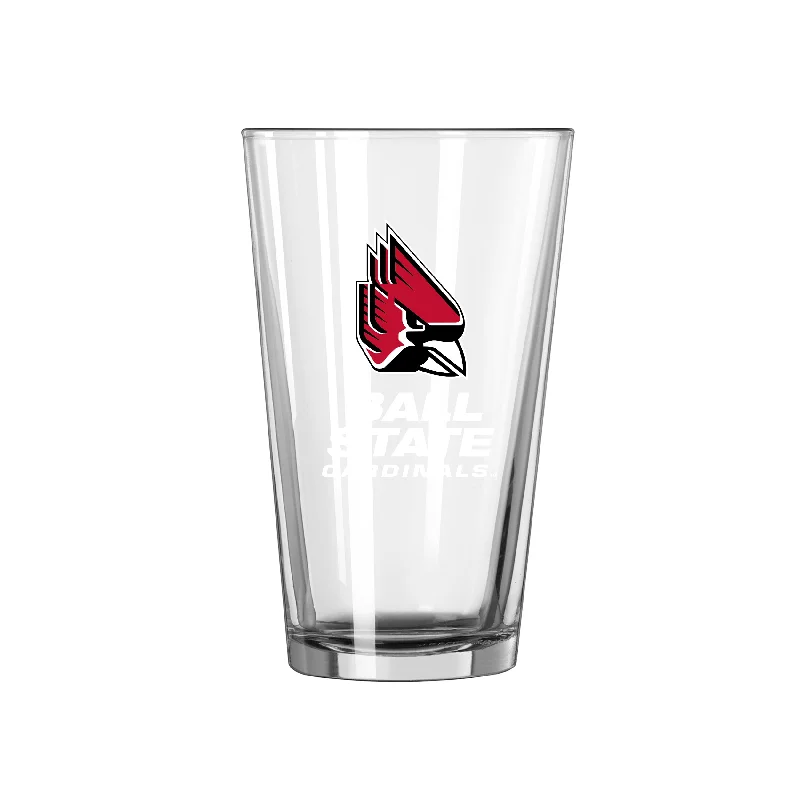 Team Mug For Lawyers-Ball State 16oz Swagger Pint Glass