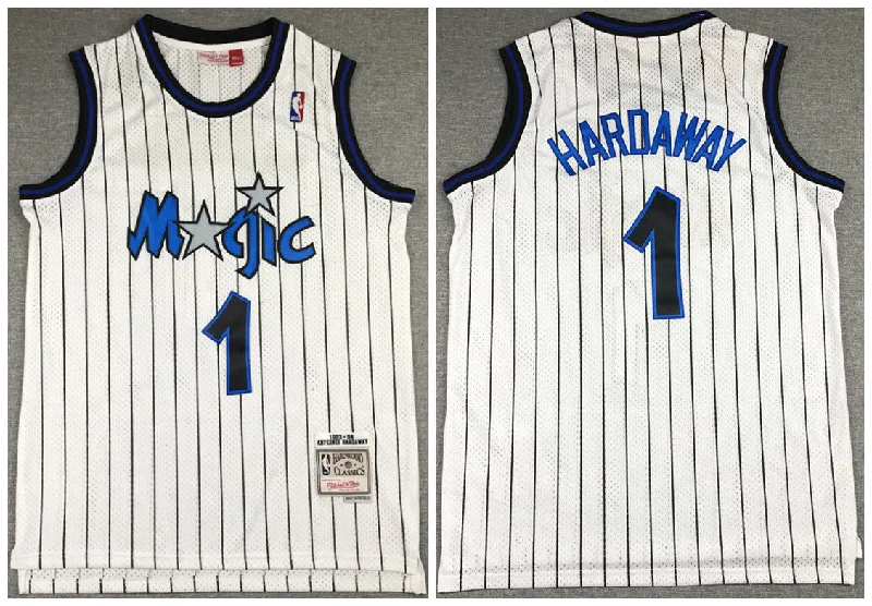 Basketball Jersey Athletic Wear-Men's Orlando Magic White #1 Penny Hardaway 1993-94 Stitched Basketball Jersey