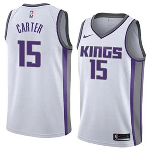 Basketball Jersey Adult Size-Men's Sacramento Kings #15 Vince Carter White Stitched Basketball Jersey