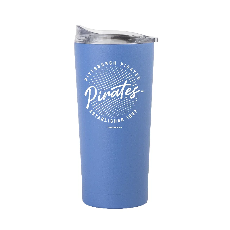 Team Mug Designed For Comfort-Pittsburgh Pirates 20oz Retro Script Arctic Powder Coat Tumbler