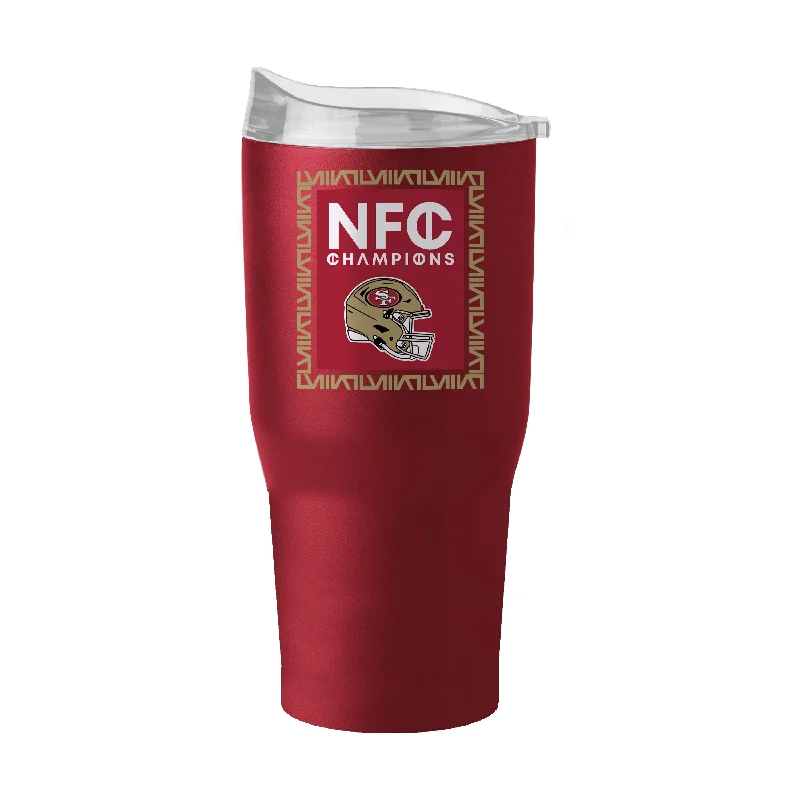 Team Mug With Motivational Quotes-San Francisco 49ers 30oz NFC Conference Champs Powder Coat Tumbler