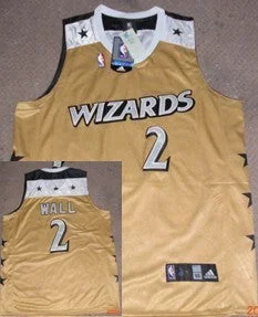 Basketball Jersey Designed For Quick Moves-Wizards 2 Wall Yellow Basketball Jerseys