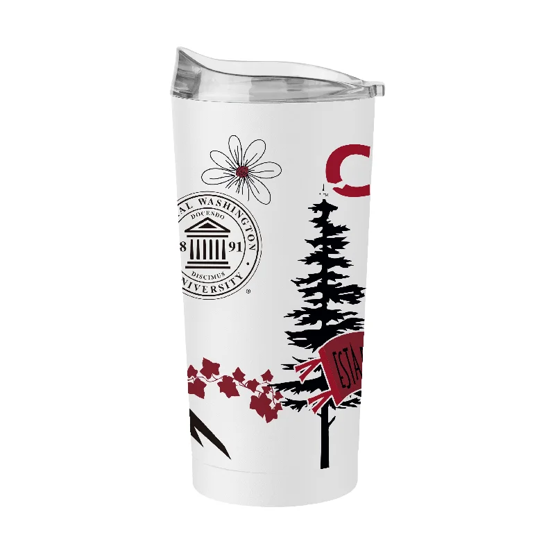 Team Mug For Gifts-Central Washington 20oz Native Powder Coat Tumbler