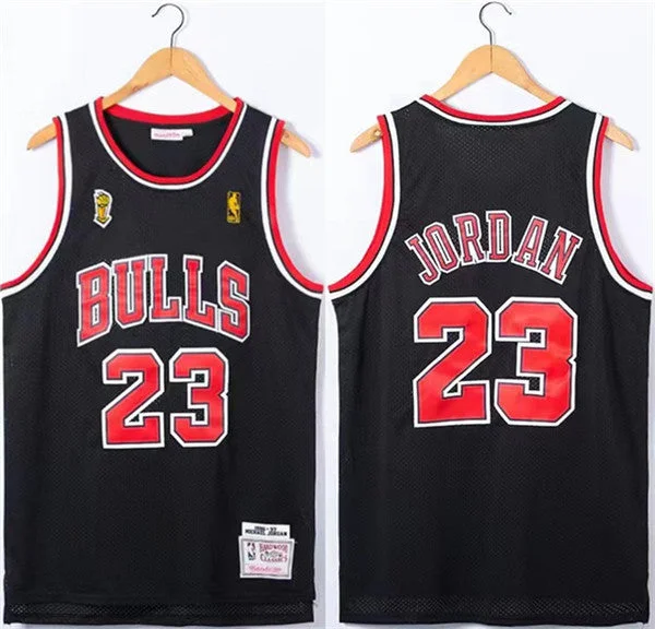 Basketball Jersey Streetball Legends-Men's Chicago Bulls #23 Michael Jordan Red 1996-97 Throwback Champions Stitched Basketball Jersey