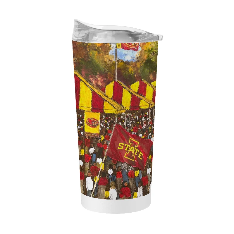 Team Mug With Cozy Handle-Iowa State 20oz Collector Powder Coat Tumbler