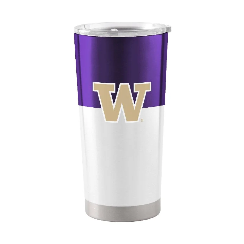 Team Mug For Gamers-Washington Colorblock 20oz Stainless Tumbler