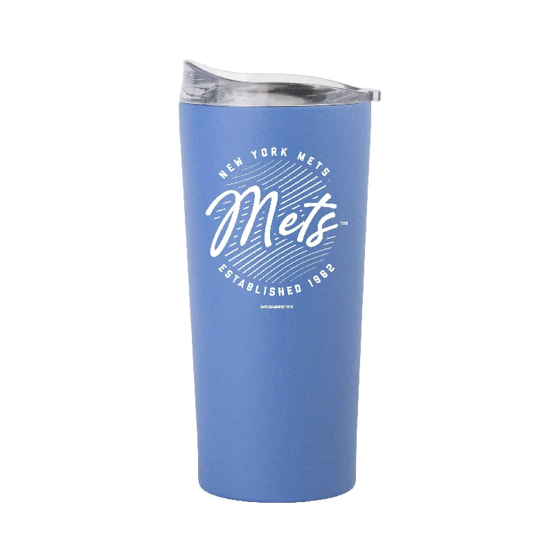 Team Mug Fast Delivery-New York Mets 20oz Retro Script Arctic Powder Coat Tumbler