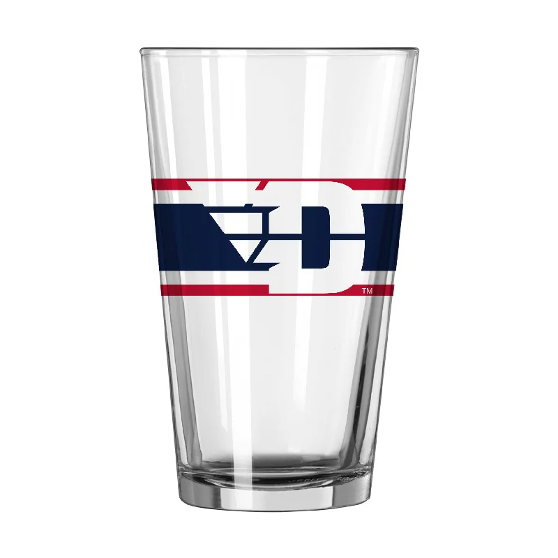 Team Mug For Cafeterias-Dayton 16oz Stripe Pint Glass