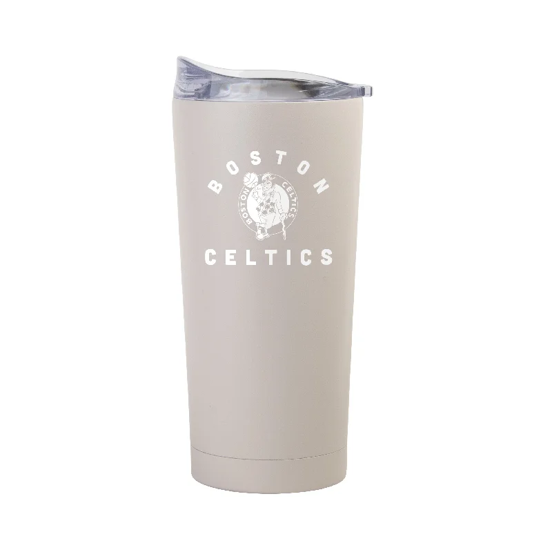 Team Mug For Anniversaries-Boston Celtics 20oz Archway Sand Powder Coat Tumbler