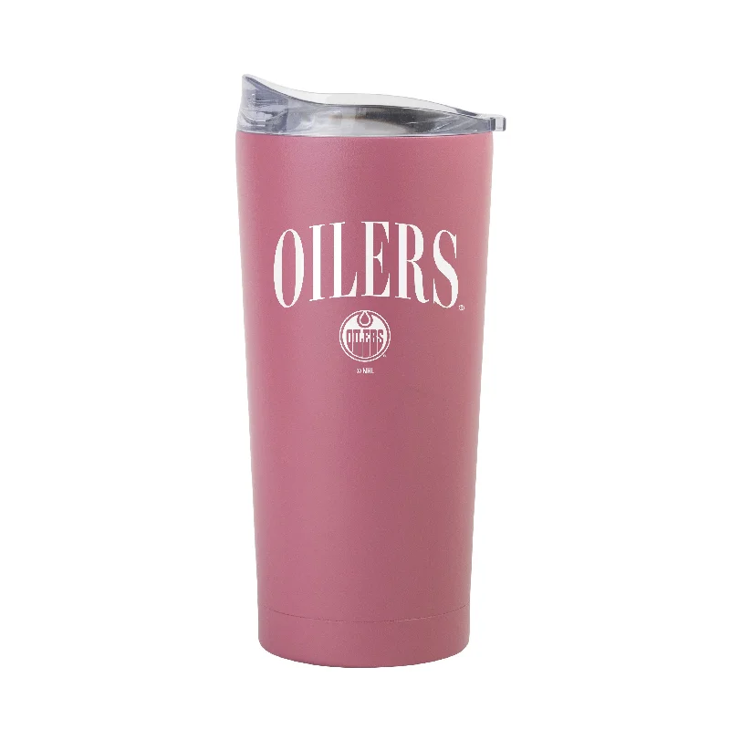 Team Mug Double-Walled-Edmonton Oilers 20oz Cinch Berry Powder Coat Tumbler