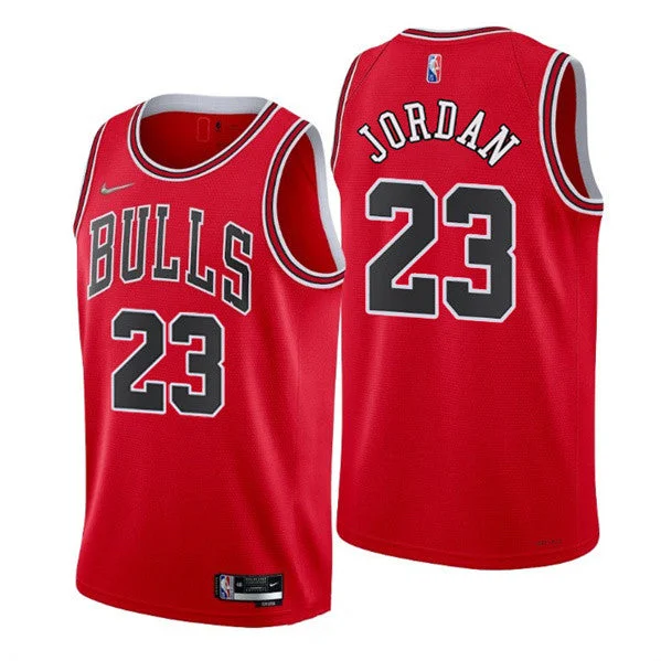 Basketball Jersey High Quality-Men's Chicago Bulls #23 Michael Jordan Red 75th Anniversary Stitched Basketball Basketball Jersey