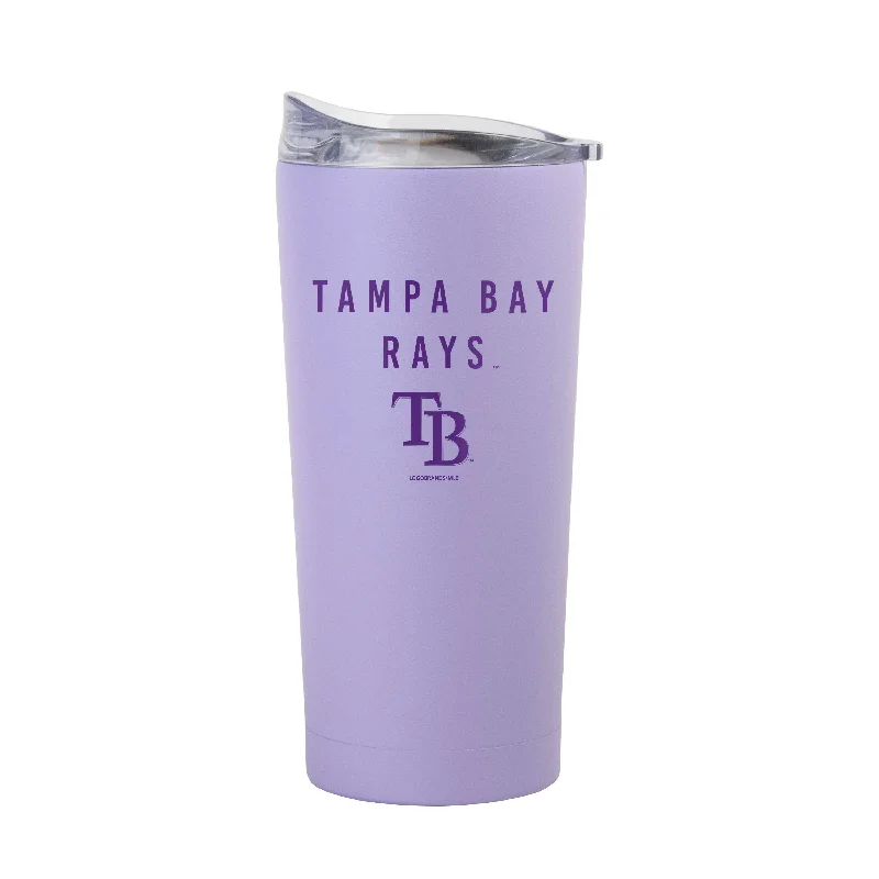 Team Mug With Metallic Finish-Tampa Bay Rays 20oz Tonal Lavender Powder Coat Tumbler