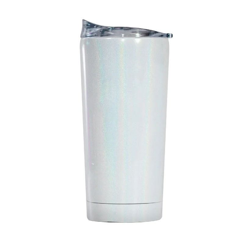 Team Mug High Quality-Plain 20oz White Iridescent Tumbler