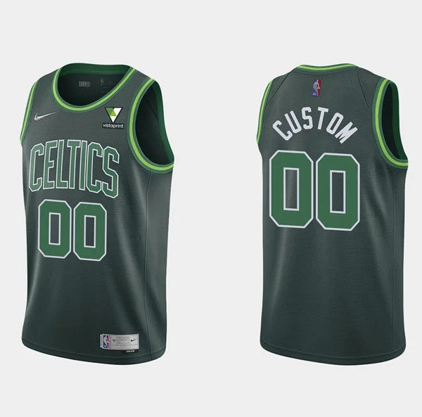 Basketball Jersey For Coaches-Men's Boston Celtics ACTIVE CUSTOM City Edition Stitched Basketball Jersey