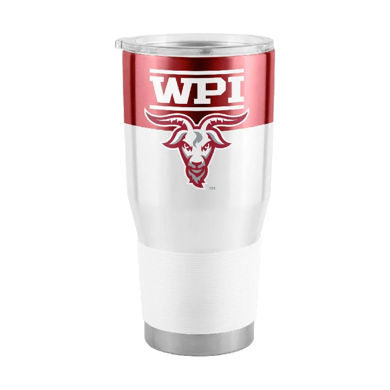 Team Mug For Engineers-Worcester Polytech 30oz Colorblock Stainless Steel Tumbler