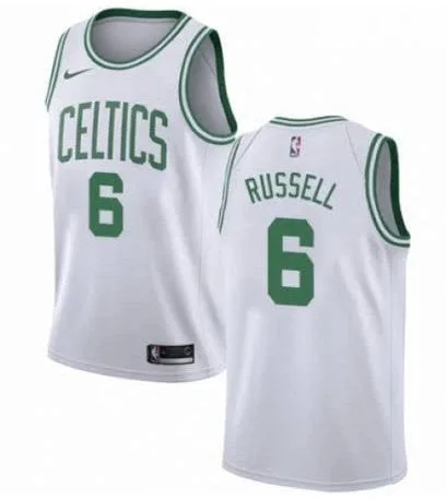 Basketball Jersey Affordable Price-Men's Boston Celtics #6 Bill Russell White Stitched Basketball Jersey