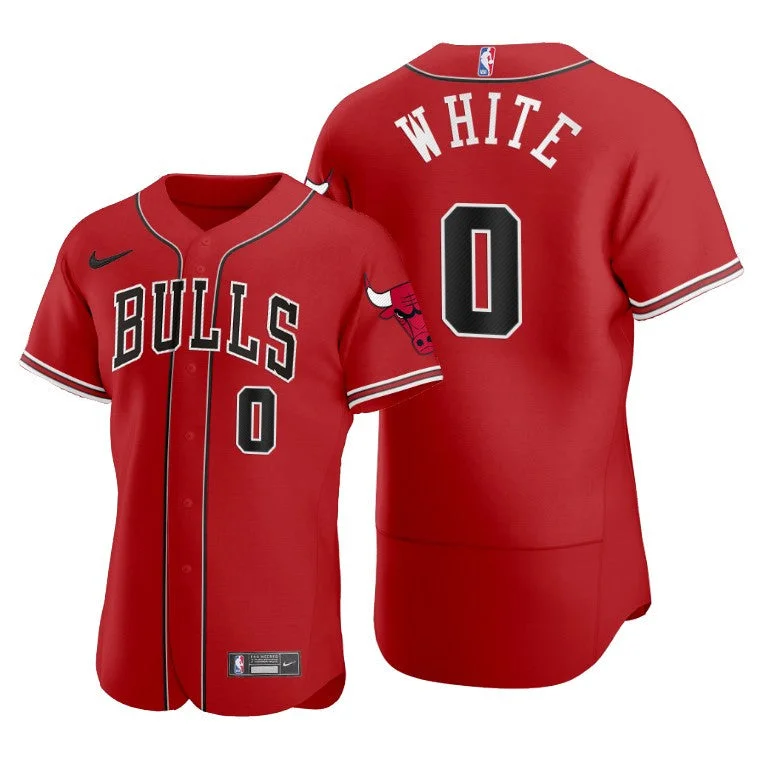 Basketball Jersey Ideal For Practice Sessions-Men's Chicago Bulls #0 Coby White Red 2020 X Crossover Edition Stitched Basketball Jersey