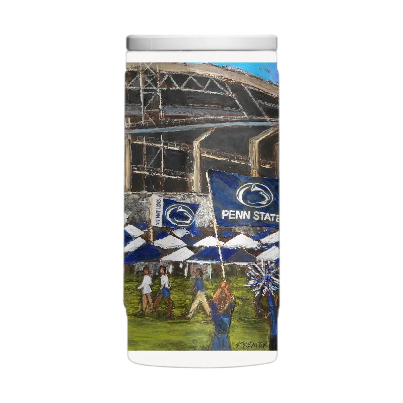 Team Mug Luxurious Design-Penn State 12oz Collector Powder Coat Slim Can Coolie