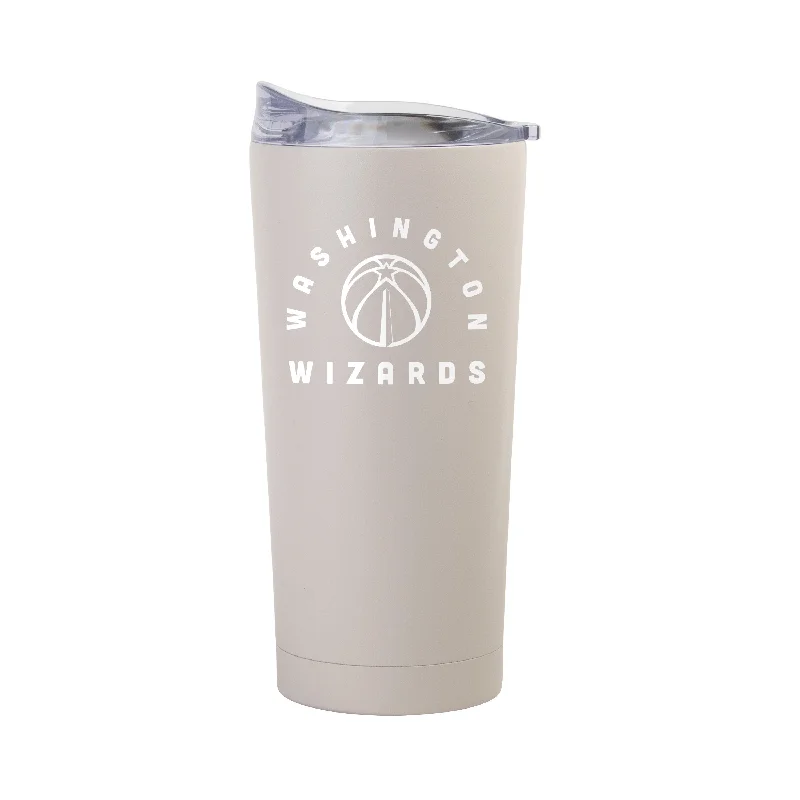 Team Mug With Lid-Washington Wizards 20oz Archway Sand Powder Coat Tumbler