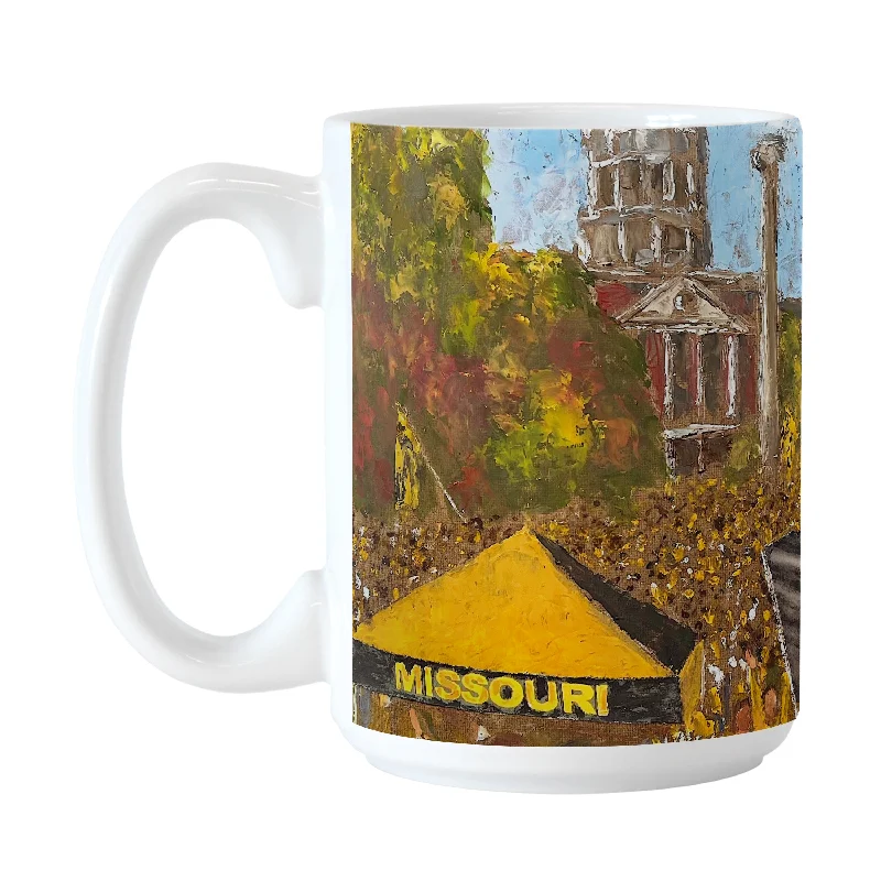 Team Mug For Hot Drinks-Missouri 15oz Collector Sublimated Mug