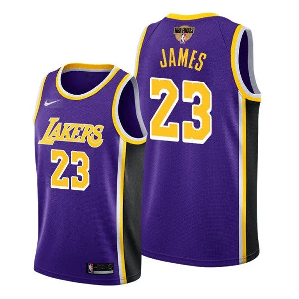 Basketball Jersey Made For Winners-Men's Los Angeles Lakers #23 LeBron James 2020 Purple Finals Stitched Basketball Jersey