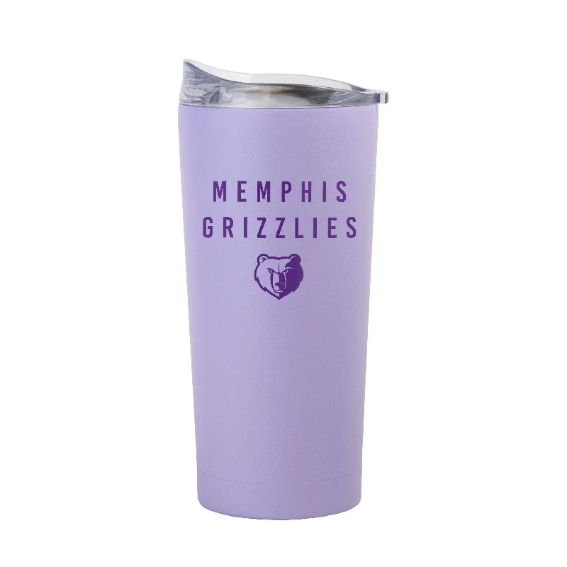 Team Mug For Study Groups-Memphis Grizzlies 20oz Tonal Lavender Powder Coat Tumbler