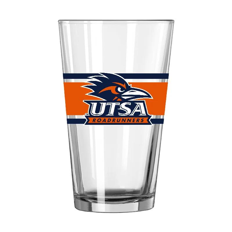 Team Mug Crafted For Perfection-Texas - San Antonio 16oz Stripe Pint Glass