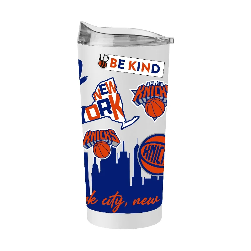 Team Mug Large Size-New York Knicks 20oz Native Powder Coat Tumbler