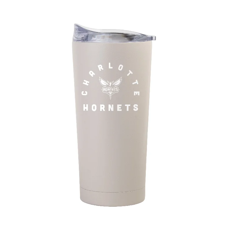 Team Mug For Birthdays-Charlotte Hornets 20oz Archway Sand Powder Coat Tumbler