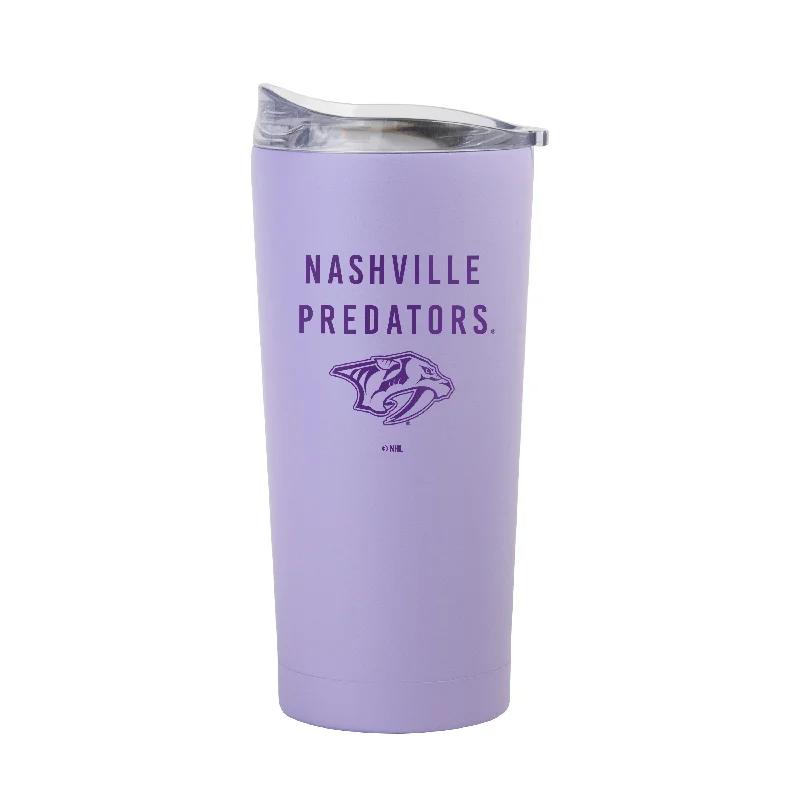 Team Mug With Color Changing Effect-Nashville Predators 20oz Tonal Lavender Powder Coat Tumbler