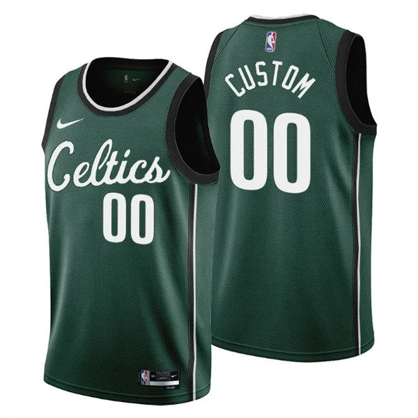 Basketball Jersey Quick Dry-Men's Boston Celtics Active Player Custom 2022/23 Green City Edition Stitched Basketball Basketball Jersey