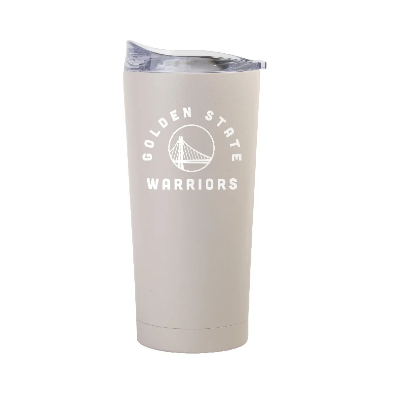 Team Mug Premium Quality-Golden State Warriors 20oz Archway Sand Powder Coat Tumbler