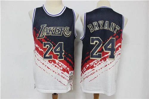 Basketball Jersey Practice Wear-Men's Los Angeles Lakers #24 Kobe Bryant White and Navy Stitched Basketball Jersey