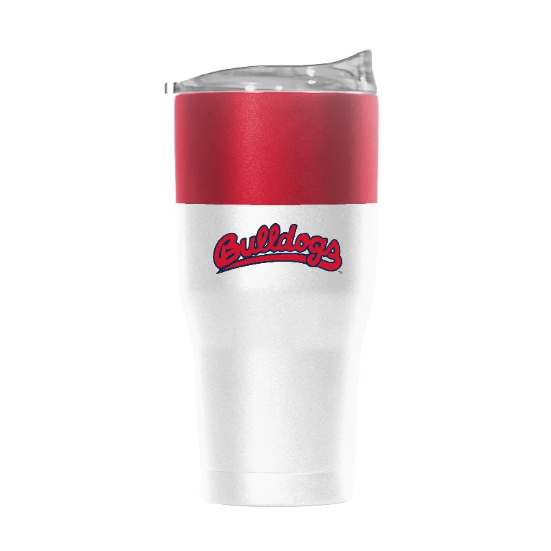 Team Mug With Stylish Fonts-Fresno State 30oz Colorblock Stainless Tumbler