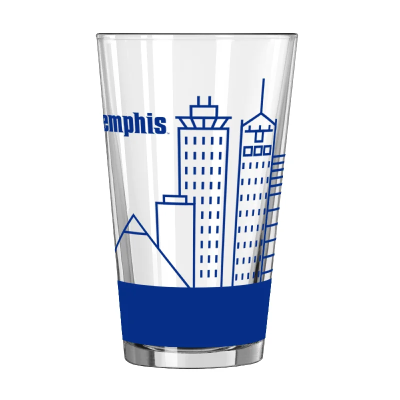 Team Mug For Charity Events-Memphis 16oz Skyline Pint Glass