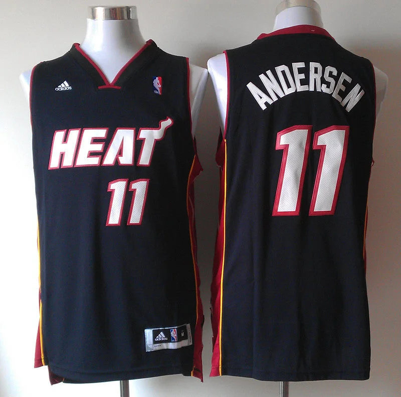 Basketball Jersey Iconic And Stylish-Miami Heat 11 Andersen Black Basketball Jerseys